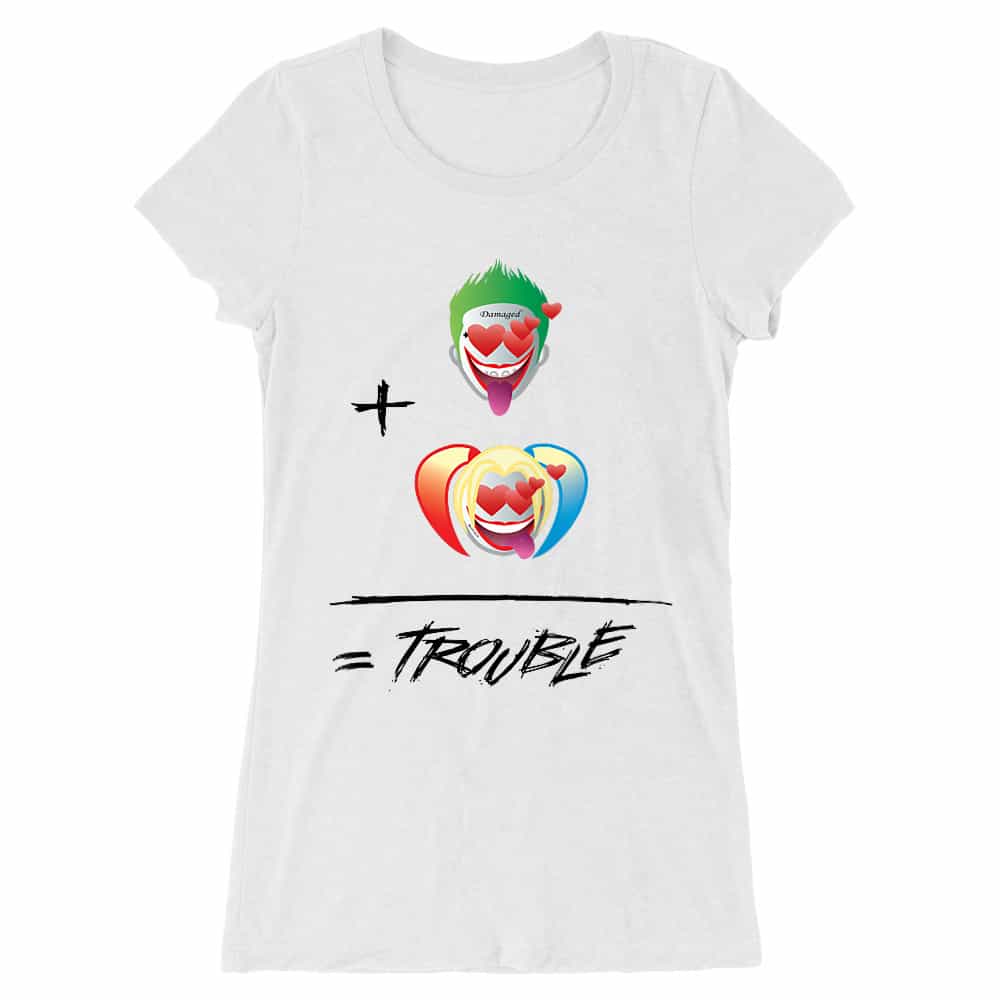 Trouble Emoji Női Hosszított Póló