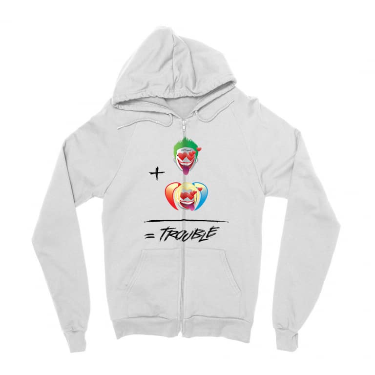 Trouble Emoji - Zipzáros Pulóver