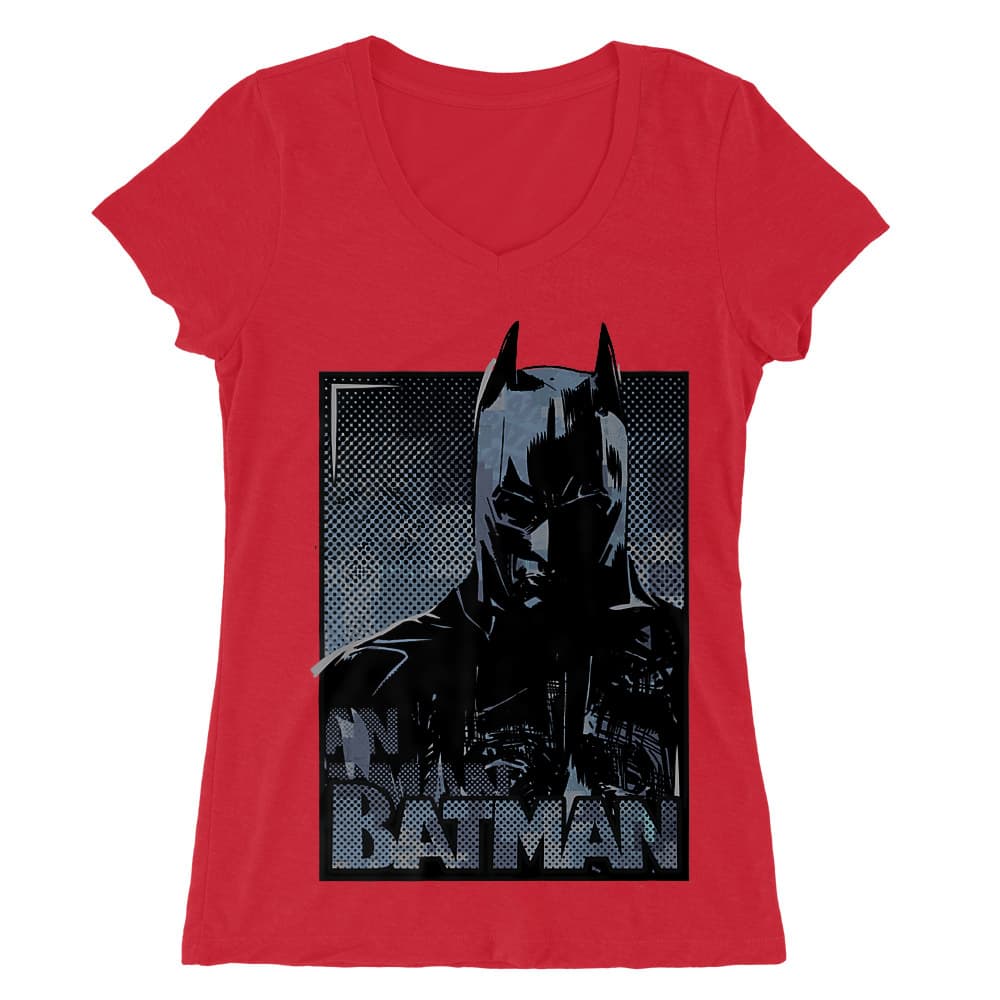Batman comics Női V-nyakú Póló