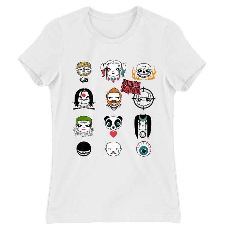Squad Faces - Női Póló