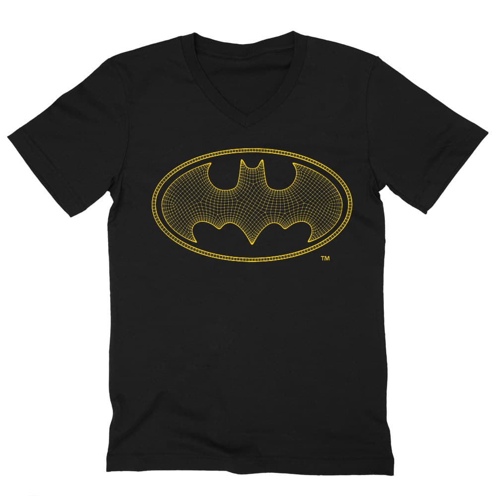 Batman web logo Férfi V-nyakú Póló