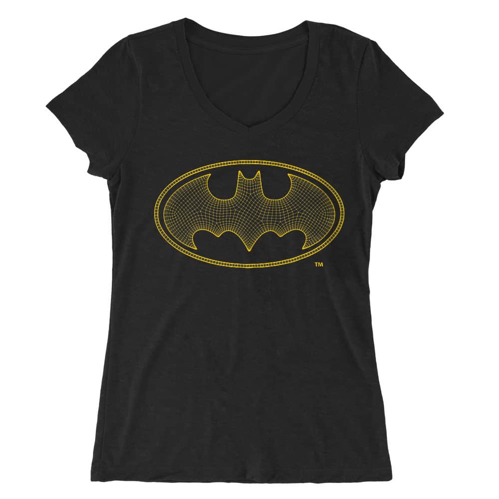 Batman web logo Női V-nyakú Póló