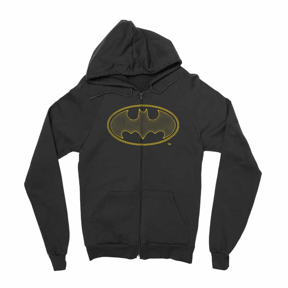 Batman web logo Zipzáros Pulóver
