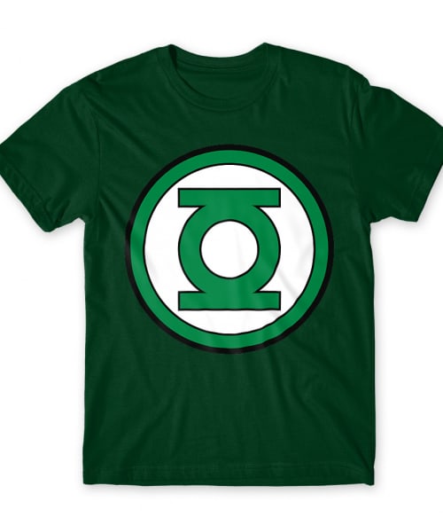Green Lantern Logo Zöld Lámpás Póló - Zöld Lámpás