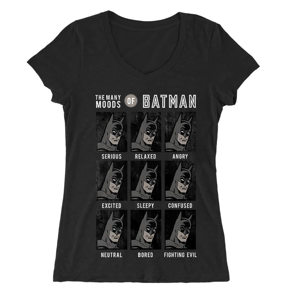 Batman moods Női V-nyakú Póló