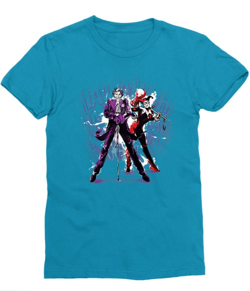Joker and Harley splash Póló - Ha Batman rajongó ezeket a pólókat tuti imádni fogod!
