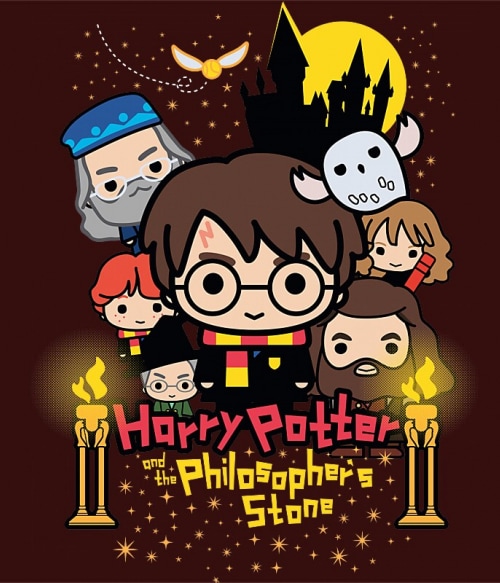 Philosopher's Stone chibi poster Filmes Pólók, Pulóverek, Bögrék - Harry Potter