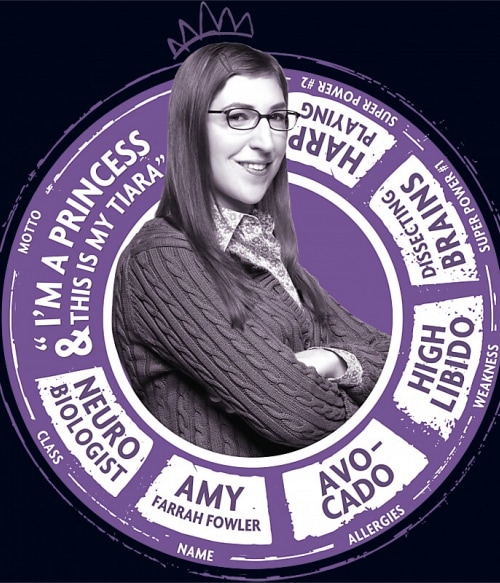 Amy Farrah Fowler Agymenők Agymenők Agymenők Pólók, Pulóverek, Bögrék - Sorozatos