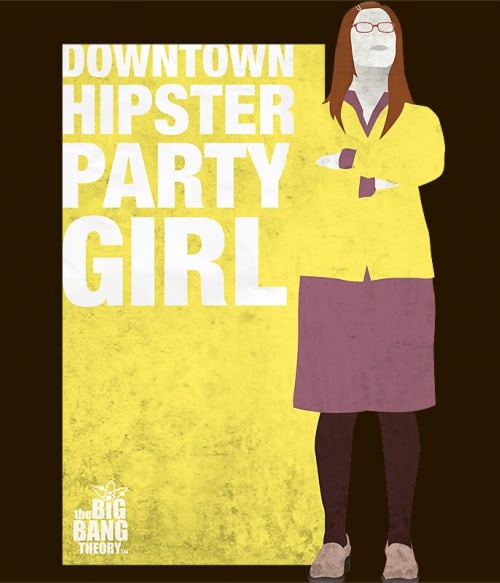 Downtown hipster party girl Agymenők Pólók, Pulóverek, Bögrék - Sorozatos