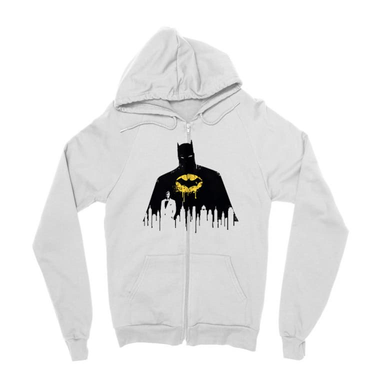 Batman Gotham Silhouette - Hanorac cu fermoar