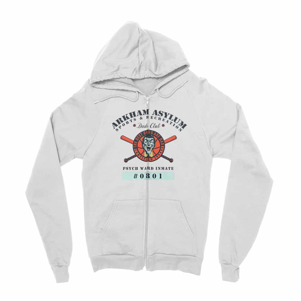 Arkham Asylum Sports Zipzáros Pulóver