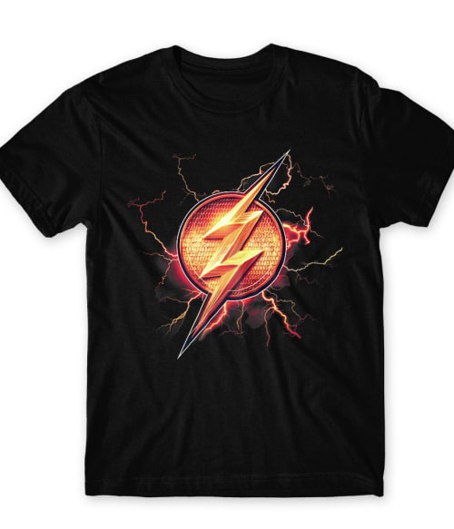 Flash Burning Logo DC Póló - Filmes