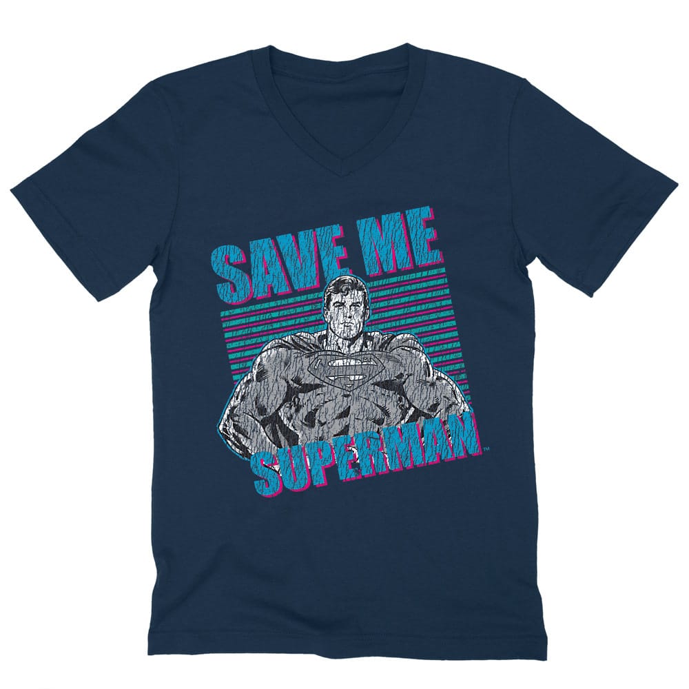 Save Me Superman Férfi V-nyakú Póló