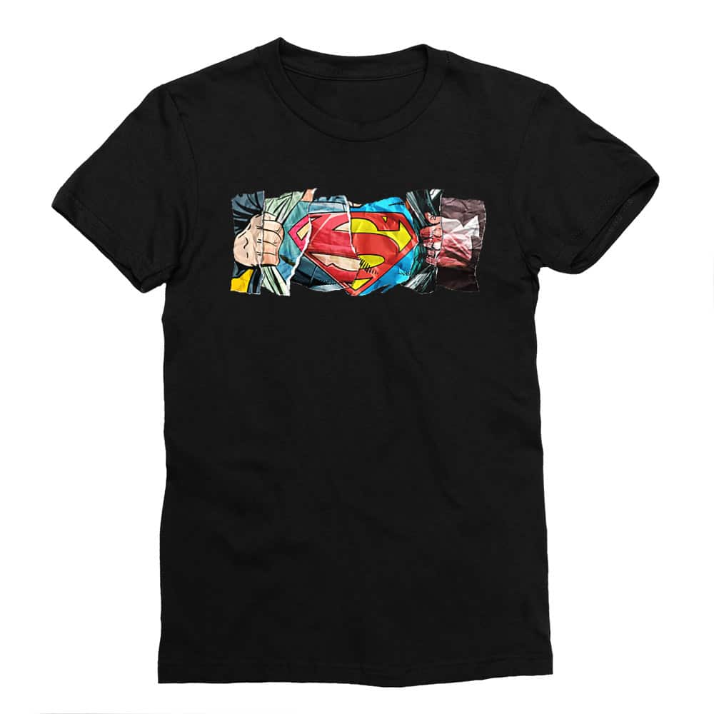Superman Comic Férfi Testhezálló Póló