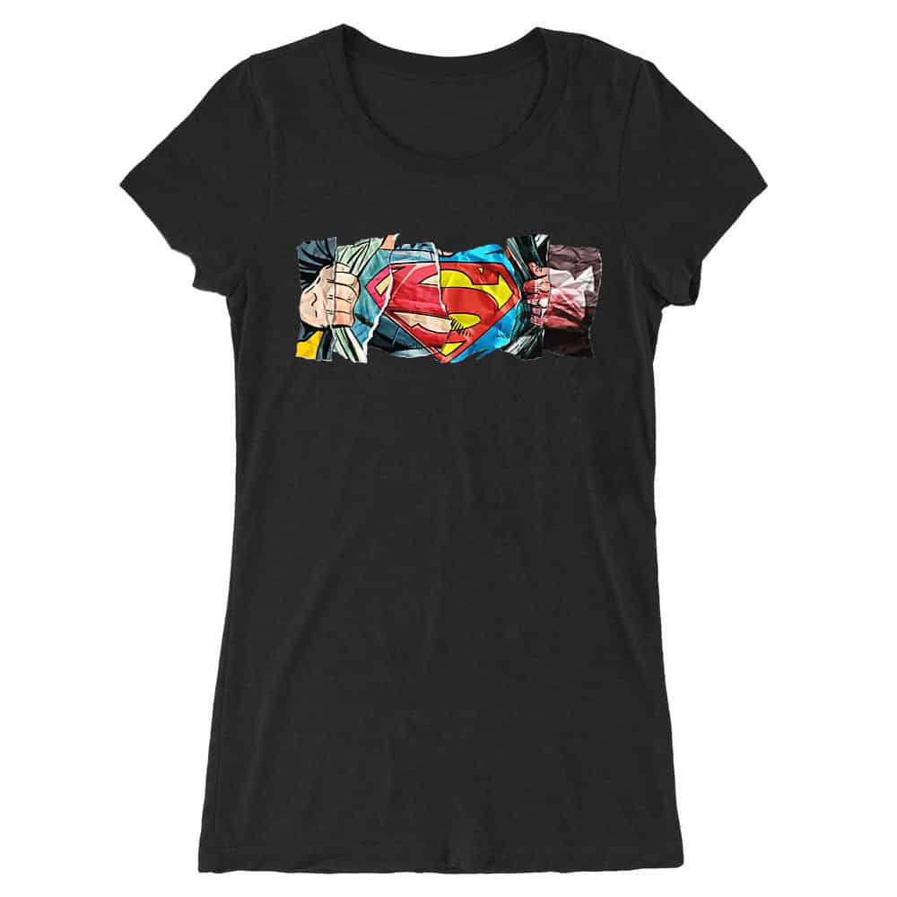Superman Comic Női Hosszított Póló