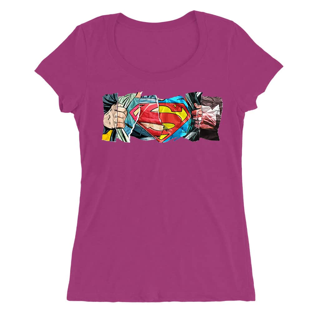 Superman Comic Női O-nyakú Póló