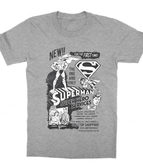 Super hero services Póló - Ha Superman rajongó ezeket a pólókat tuti imádni fogod!