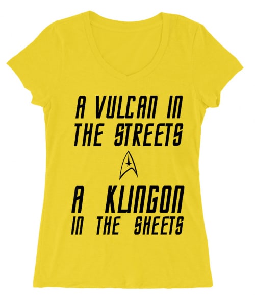 Vulcan The Streets Star In Klingon T-shirt Sheets Trek SpaceWombat - In | The