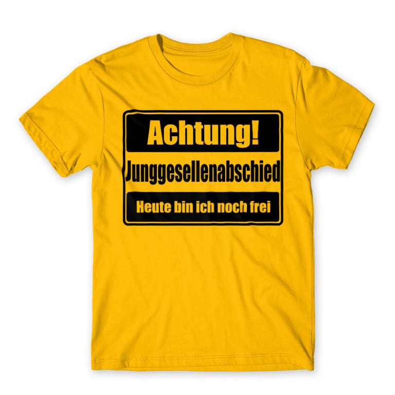 dukke moronic Vær opmærksom på Achtung! Junggesellenabschied T-shirt - Junggesellenabschied