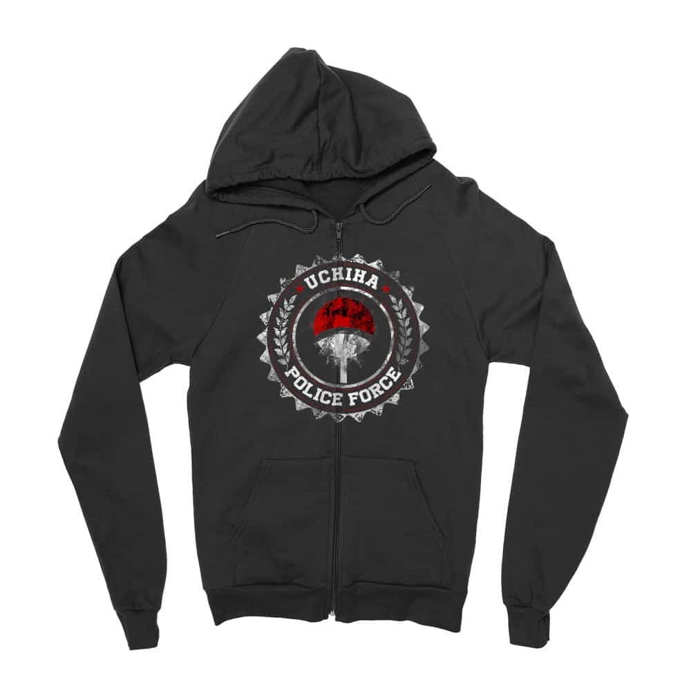 Uchiha Police Force Zipzáros Pulóver