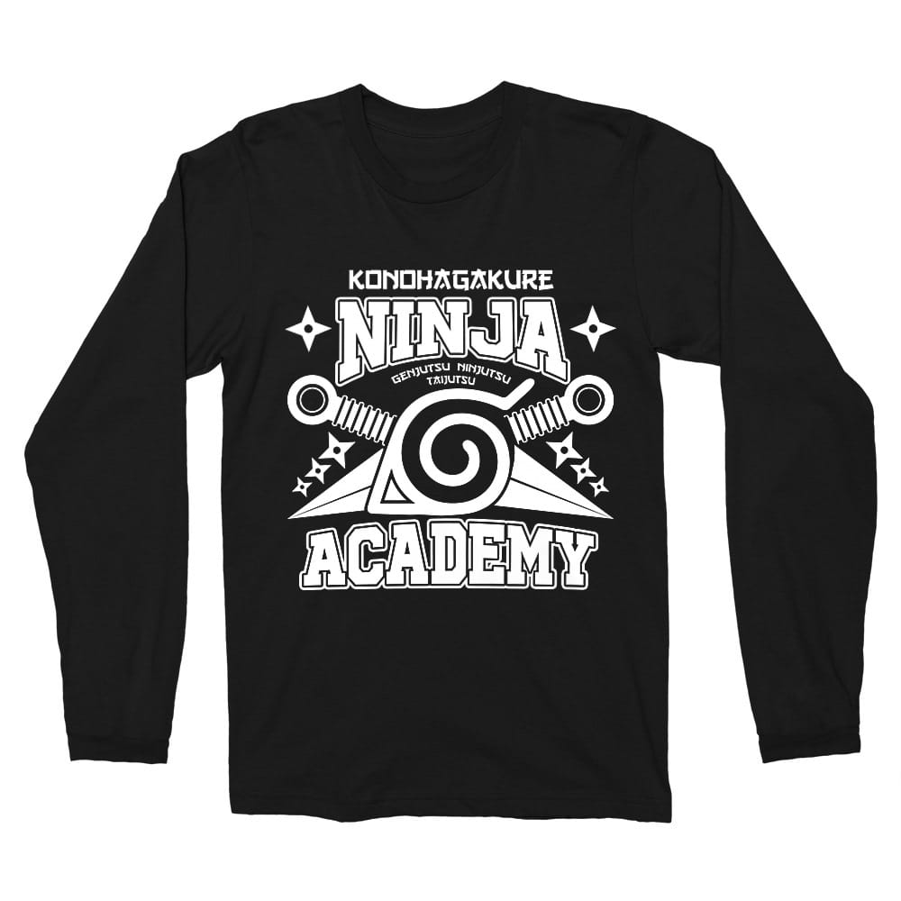 Konohagakure Ninja Academy Férfi Hosszúujjú Póló