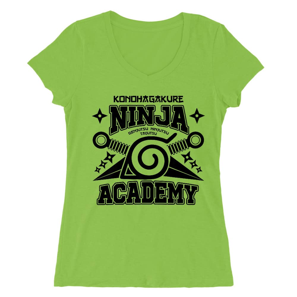 Konohagakure Ninja Academy Női V-nyakú Póló