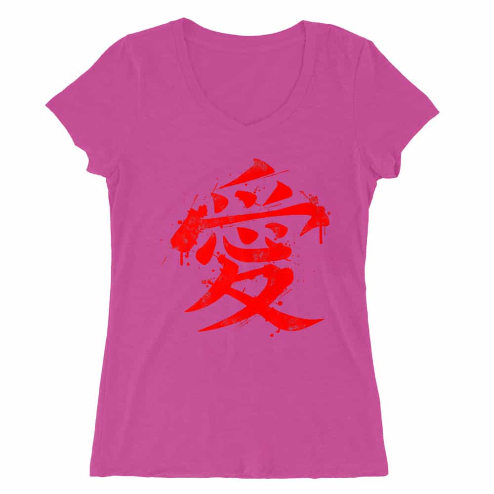 Gaara Symbol Női V-nyakú Póló