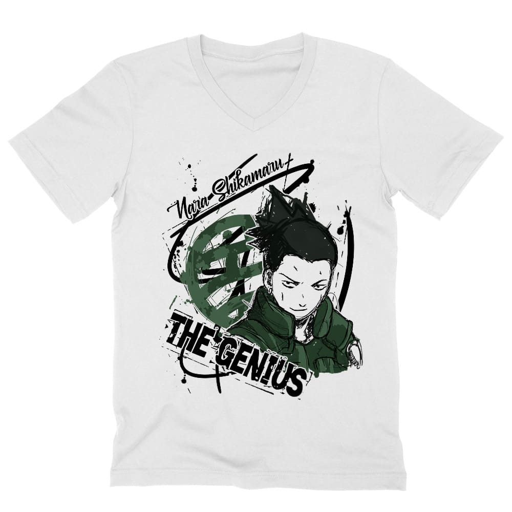 Nara Shikamaru Férfi V-nyakú Póló