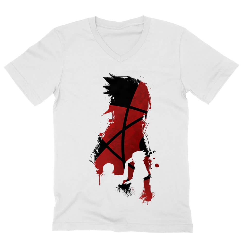 Sasuke and Itachi Férfi V-nyakú Póló