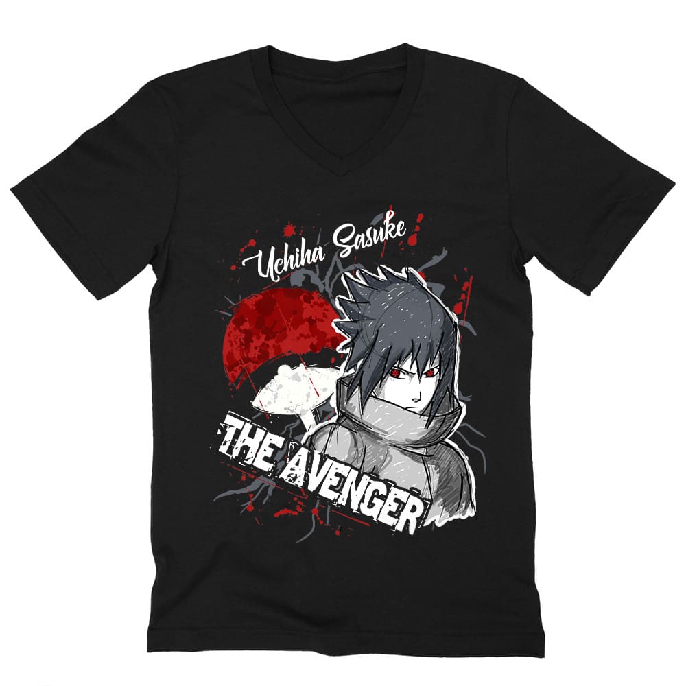 Sasuke Uchiha - The Avenger Férfi V-nyakú Póló
