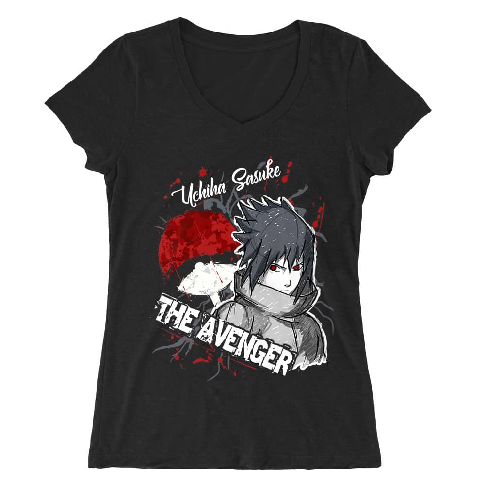 Sasuke Uchiha - The Avenger Női V-nyakú Póló