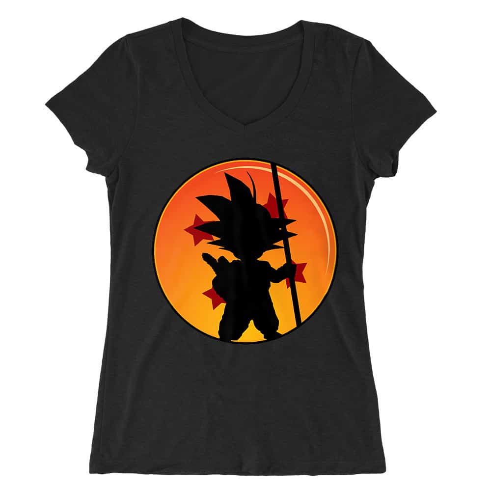 Little Goku Női V-nyakú Póló