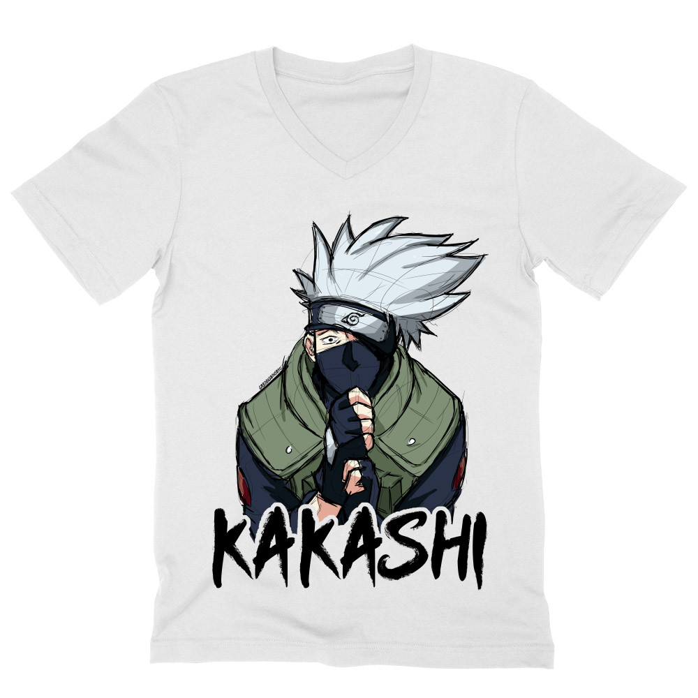 Kakashi graphic Férfi V-nyakú Póló