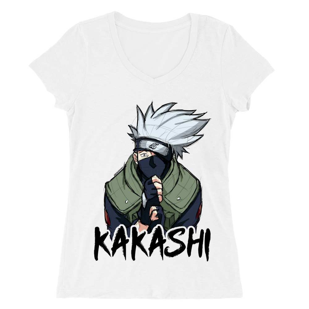 Kakashi graphic Női V-nyakú Póló