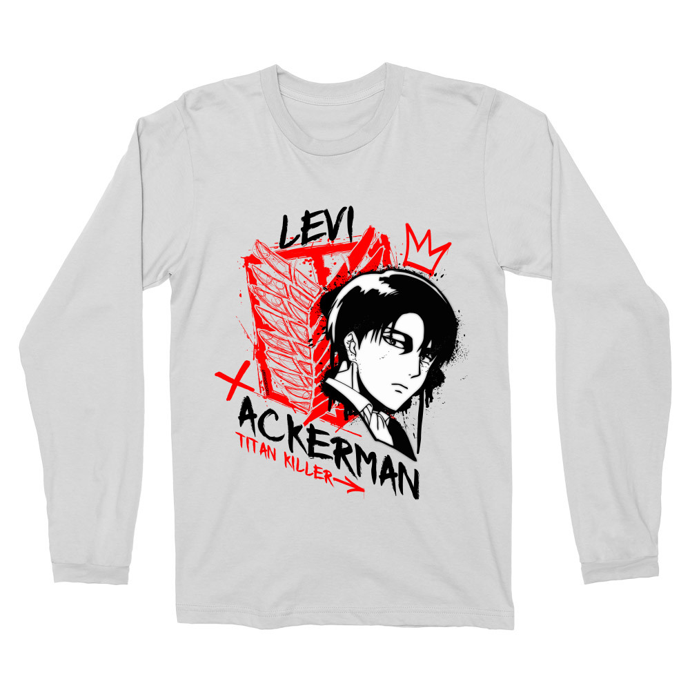 Levi Ackerman - Titan Killer Férfi Hosszúujjú Póló
