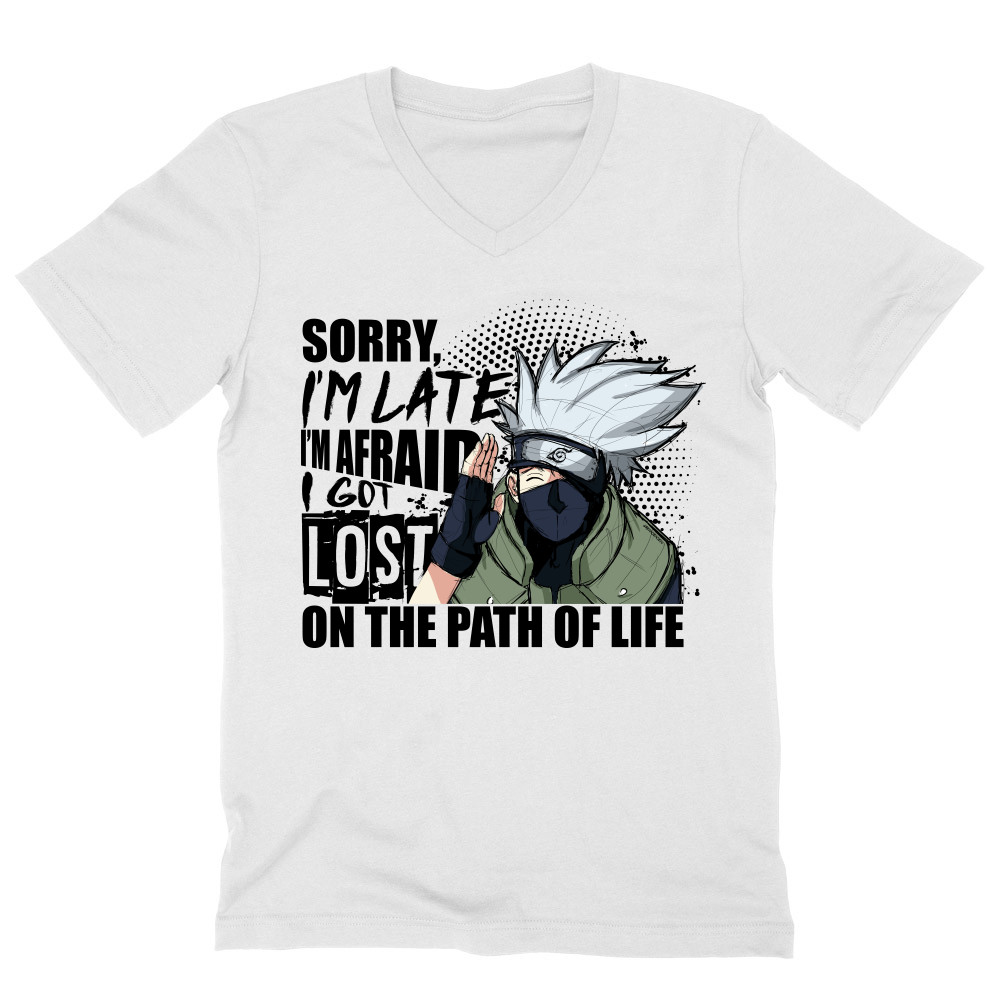 Sorry I'm late - Kakashi Férfi V-nyakú Póló