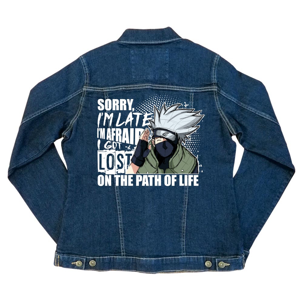 Sorry I'm late - Kakashi Női Farmerkabát