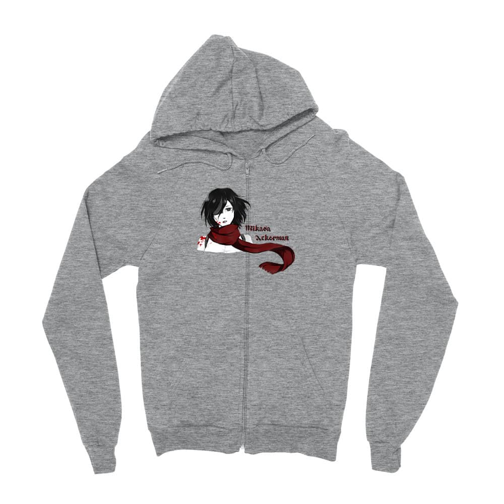 Mikasa Ackerman Zipzáros Pulóver