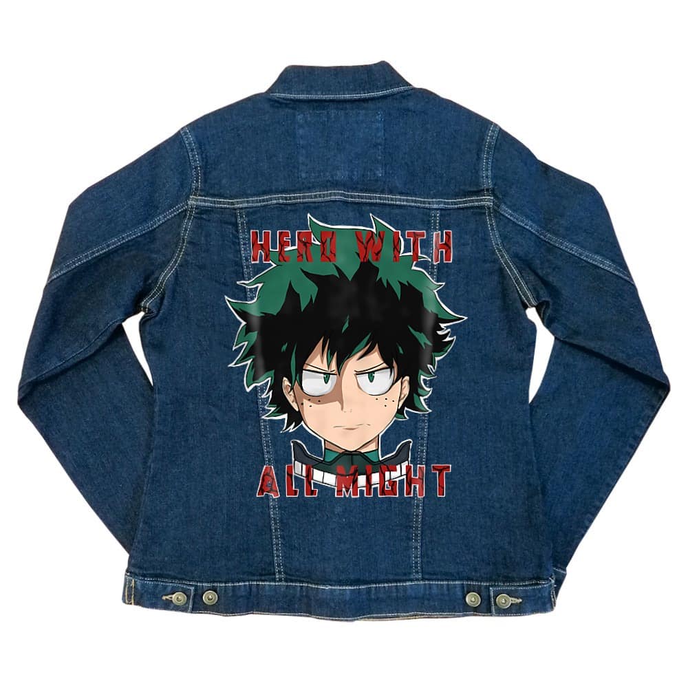 Hero With All Might Női Farmerkabát