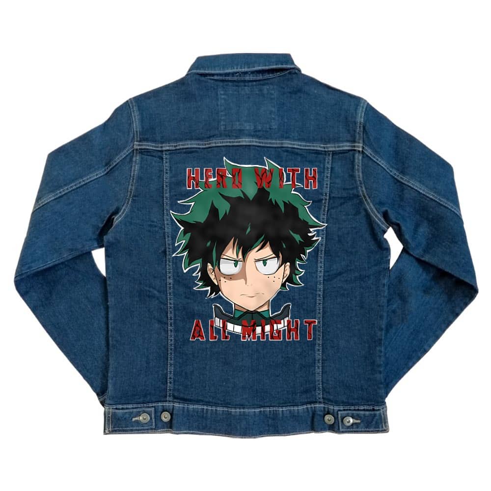 Hero With All Might Unisex Farmerkabát