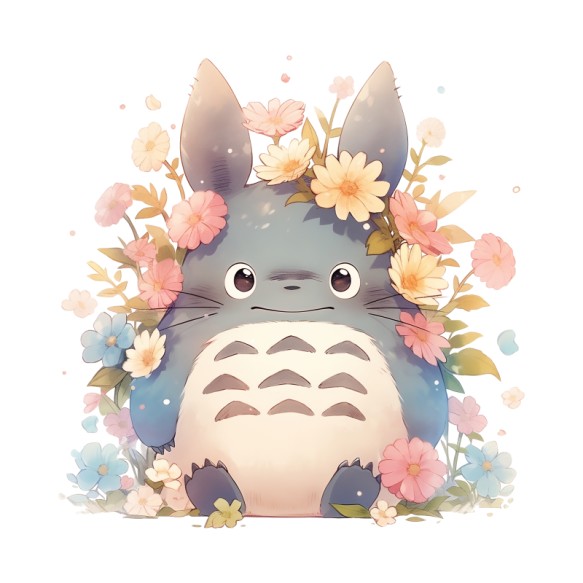 Totoro - Botanical My Neighbour Totoro My Neighbour Totoro My Neighbour Totoro Pólók, Pulóverek, Bögrék - My Neighbour Totoro