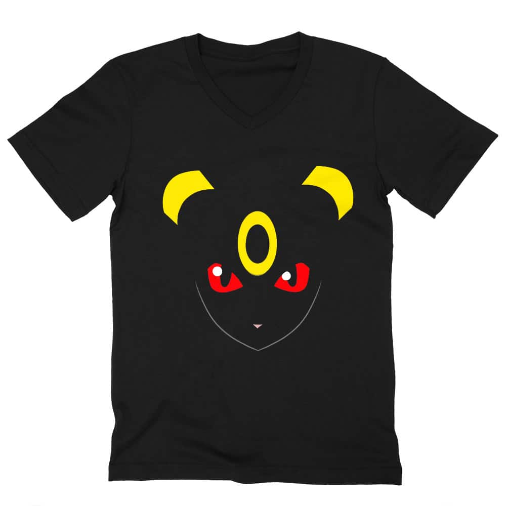 Umbreon face Férfi V-nyakú Póló