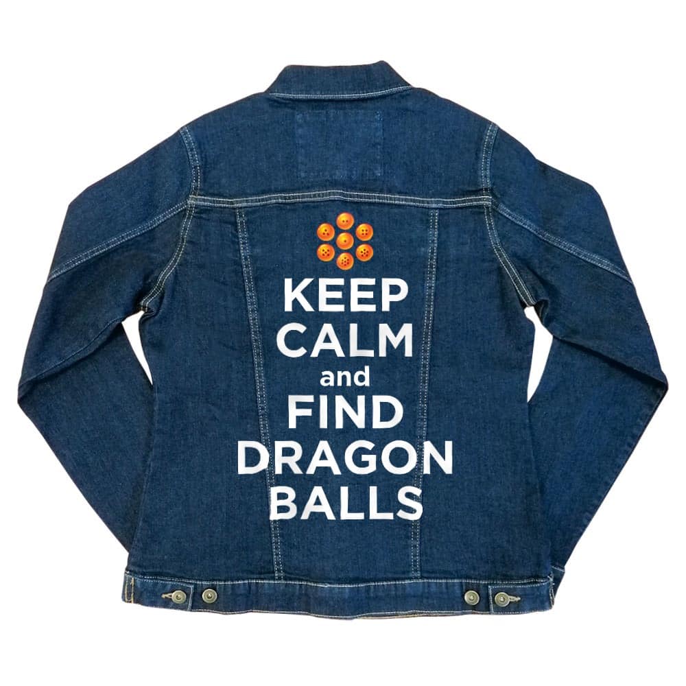 Keep Calm and find Dragon Balls Női Farmerkabát
