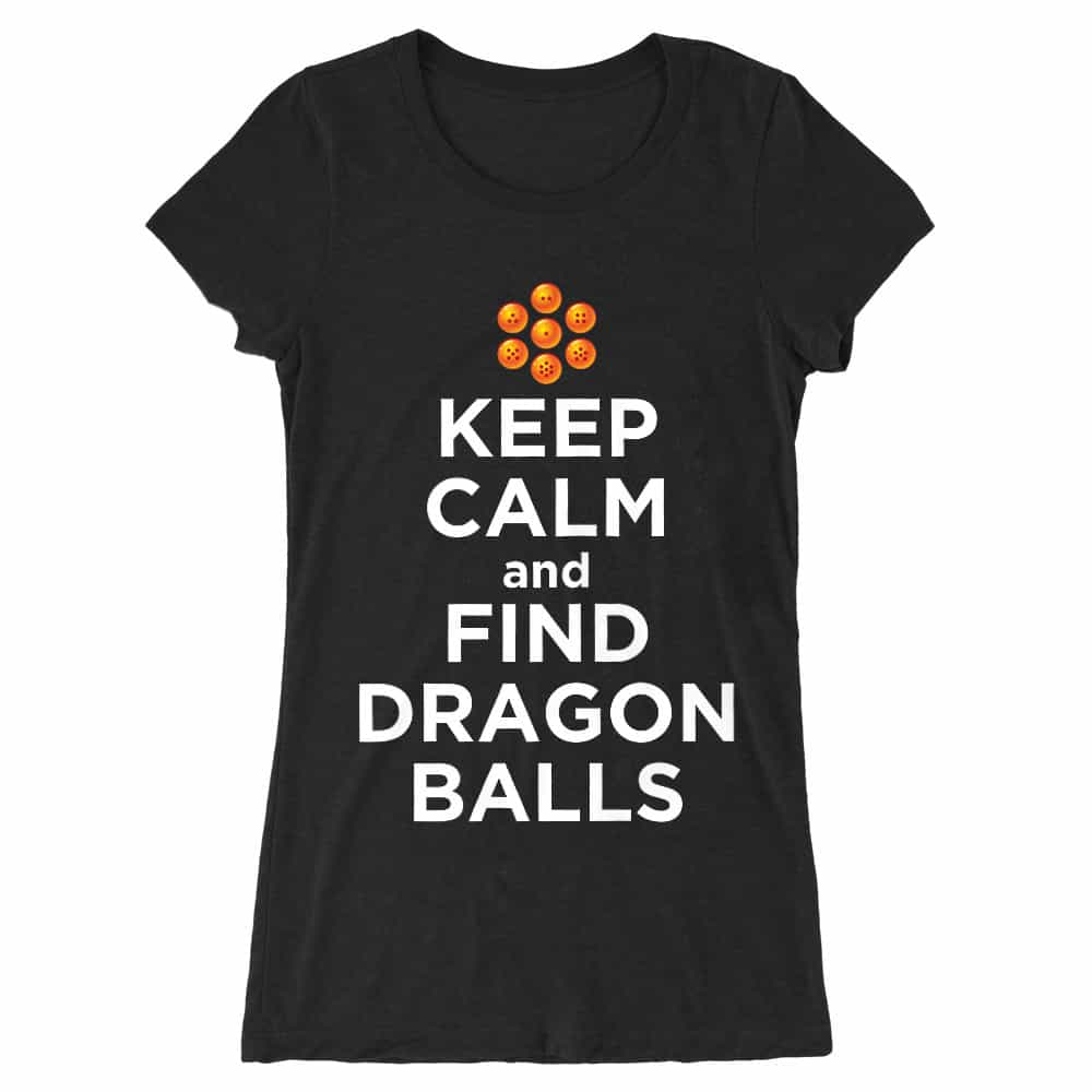 Keep Calm and find Dragon Balls Női Hosszított Póló
