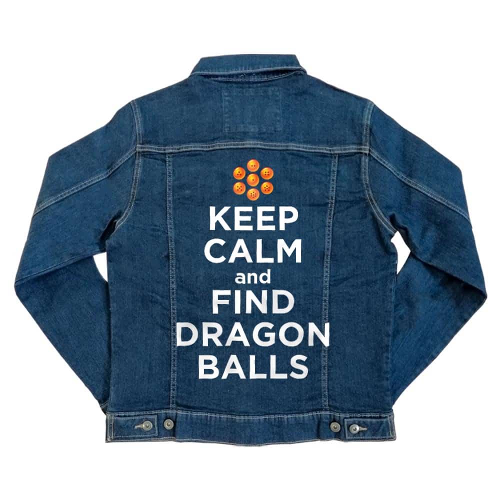 Keep Calm and find Dragon Balls Unisex Farmerkabát