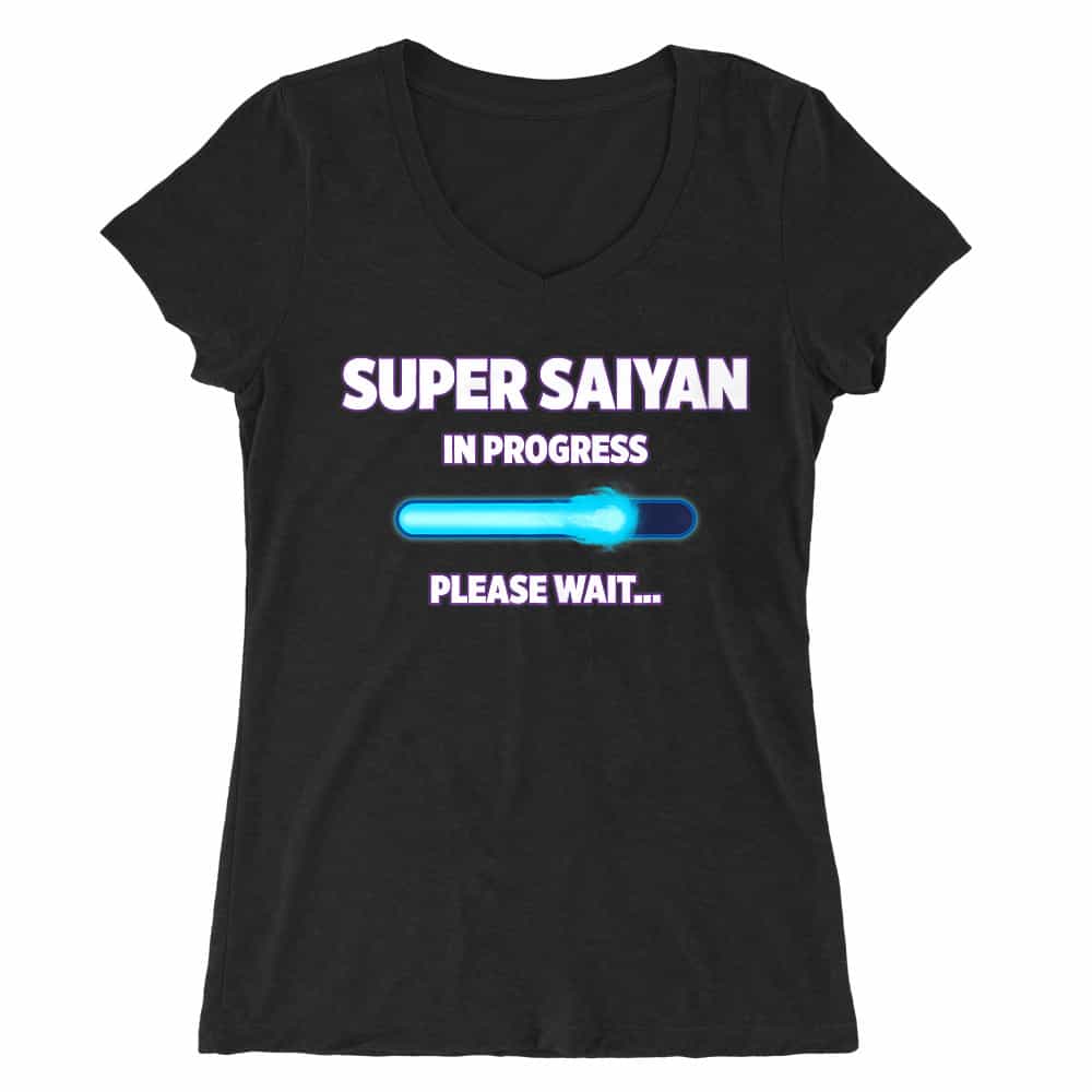 Super Saiyan in progress Női V-nyakú Póló