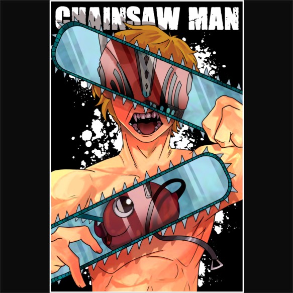 Chainsaw man - Denji Chainsaw Man Chainsaw Man Chainsaw Man Pólók, Pulóverek, Bögrék - Chainsaw Man